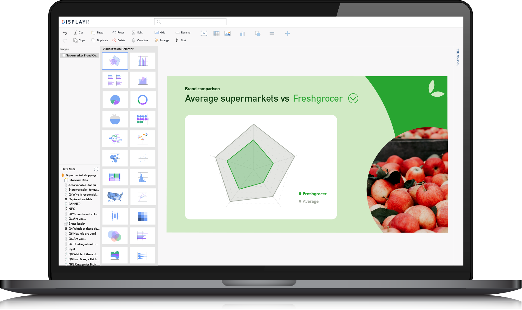 Radar Chart Maker in Displayr